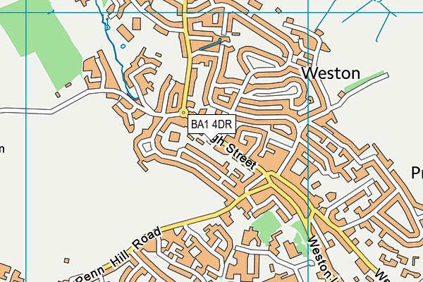 BA1 4DR map - OS VectorMap District (Ordnance Survey)
