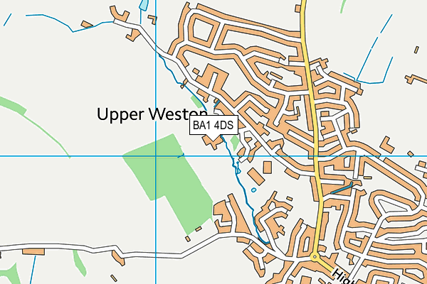 BA1 4DS map - OS VectorMap District (Ordnance Survey)