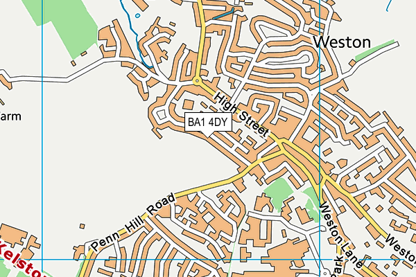 BA1 4DY map - OS VectorMap District (Ordnance Survey)