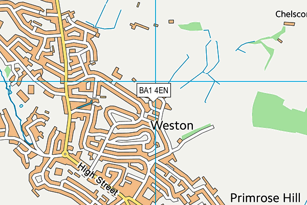 BA1 4EN map - OS VectorMap District (Ordnance Survey)