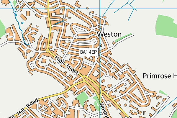 BA1 4EP map - OS VectorMap District (Ordnance Survey)