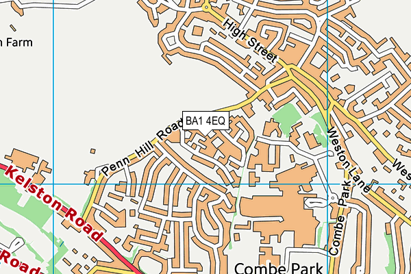 BA1 4EQ map - OS VectorMap District (Ordnance Survey)