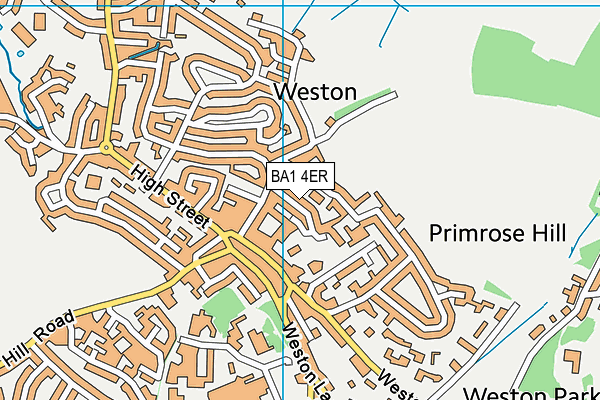 BA1 4ER map - OS VectorMap District (Ordnance Survey)