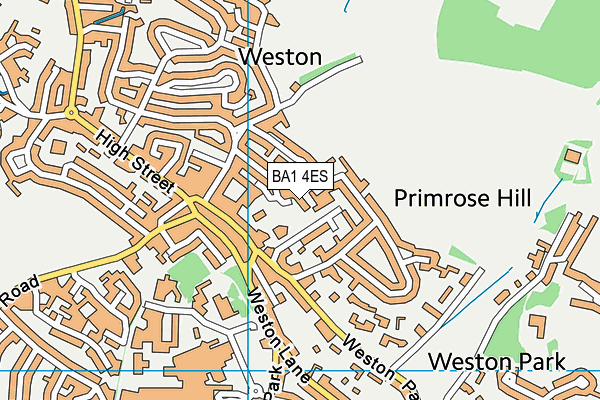 BA1 4ES map - OS VectorMap District (Ordnance Survey)