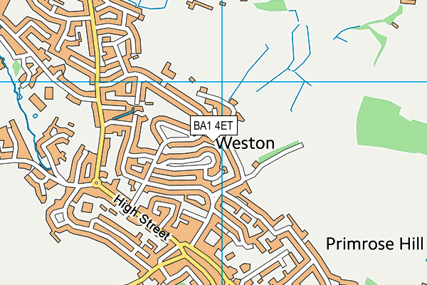 BA1 4ET map - OS VectorMap District (Ordnance Survey)