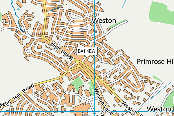 BA1 4EW map - OS VectorMap District (Ordnance Survey)