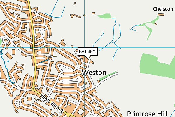 BA1 4EY map - OS VectorMap District (Ordnance Survey)