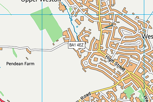 BA1 4EZ map - OS VectorMap District (Ordnance Survey)