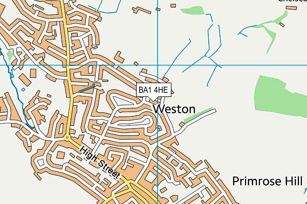 BA1 4HE map - OS VectorMap District (Ordnance Survey)