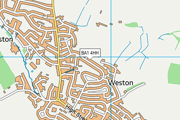 BA1 4HH map - OS VectorMap District (Ordnance Survey)