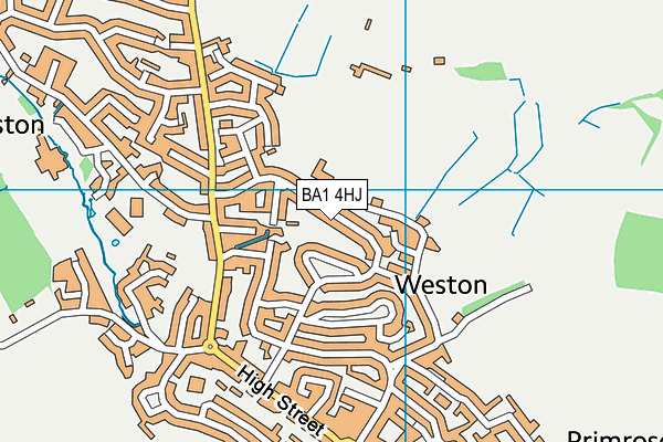 BA1 4HJ map - OS VectorMap District (Ordnance Survey)