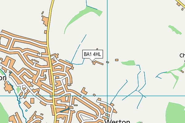 BA1 4HL map - OS VectorMap District (Ordnance Survey)