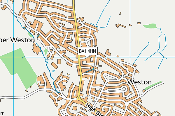 BA1 4HN map - OS VectorMap District (Ordnance Survey)