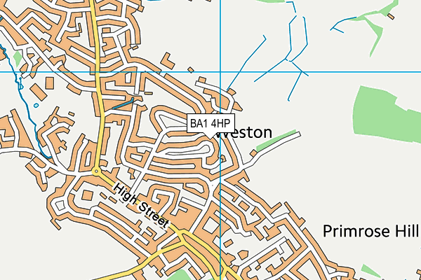 BA1 4HP map - OS VectorMap District (Ordnance Survey)