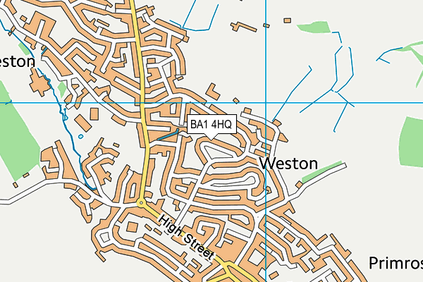 BA1 4HQ map - OS VectorMap District (Ordnance Survey)