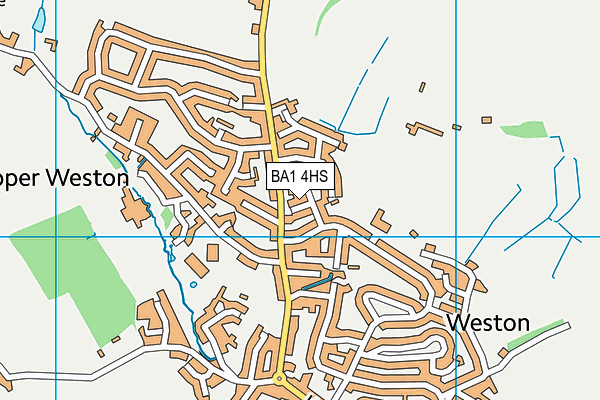 BA1 4HS map - OS VectorMap District (Ordnance Survey)