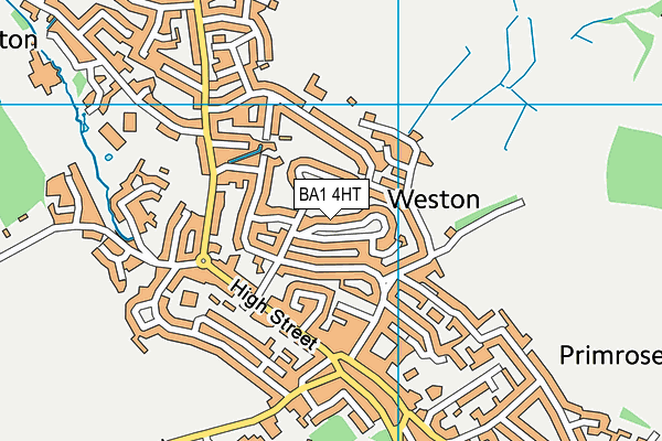 BA1 4HT map - OS VectorMap District (Ordnance Survey)