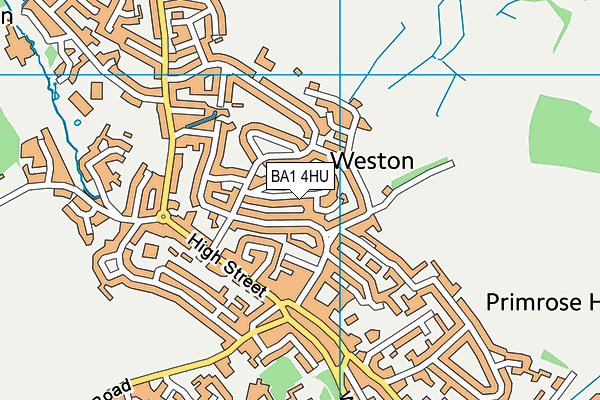 BA1 4HU map - OS VectorMap District (Ordnance Survey)