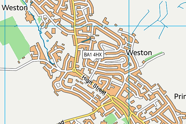 BA1 4HX map - OS VectorMap District (Ordnance Survey)