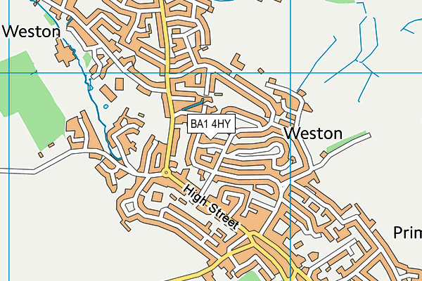 BA1 4HY map - OS VectorMap District (Ordnance Survey)