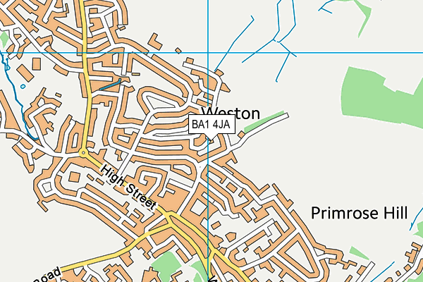 BA1 4JA map - OS VectorMap District (Ordnance Survey)