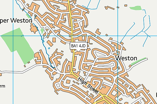 BA1 4JD map - OS VectorMap District (Ordnance Survey)