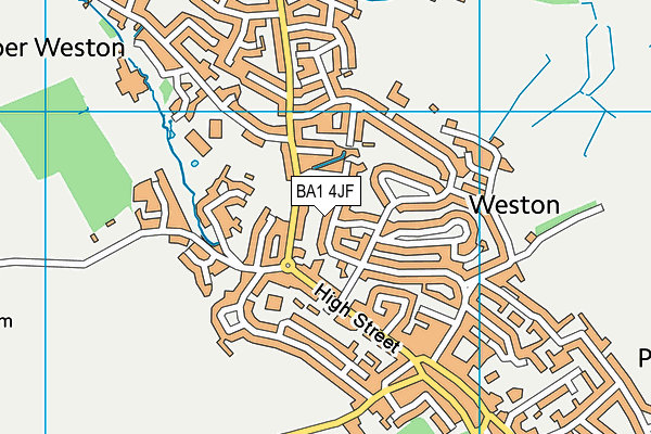 BA1 4JF map - OS VectorMap District (Ordnance Survey)