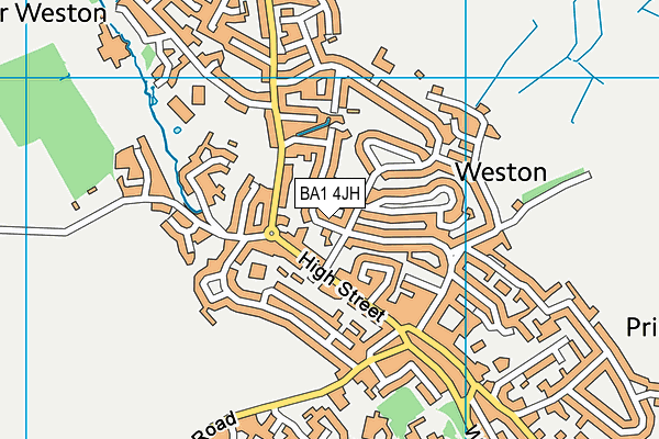 BA1 4JH map - OS VectorMap District (Ordnance Survey)