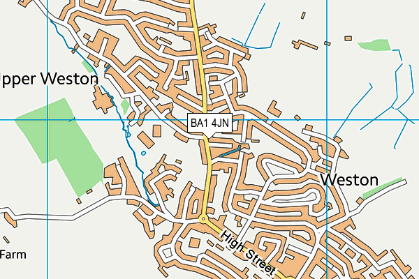 BA1 4JN map - OS VectorMap District (Ordnance Survey)