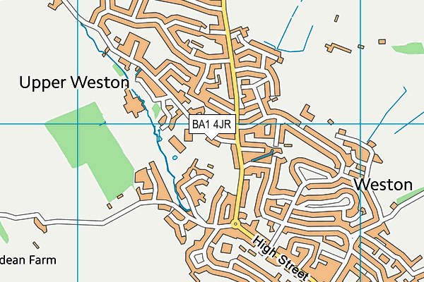 Weston All Saints CofE Primary School map (BA1 4JR) - OS VectorMap District (Ordnance Survey)