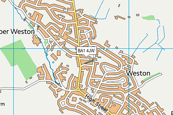 BA1 4JW map - OS VectorMap District (Ordnance Survey)