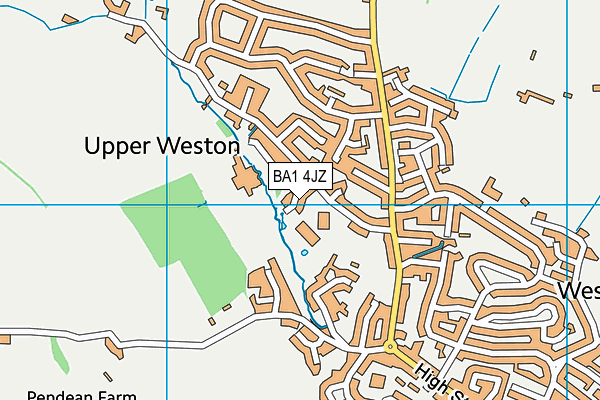 BA1 4JZ map - OS VectorMap District (Ordnance Survey)