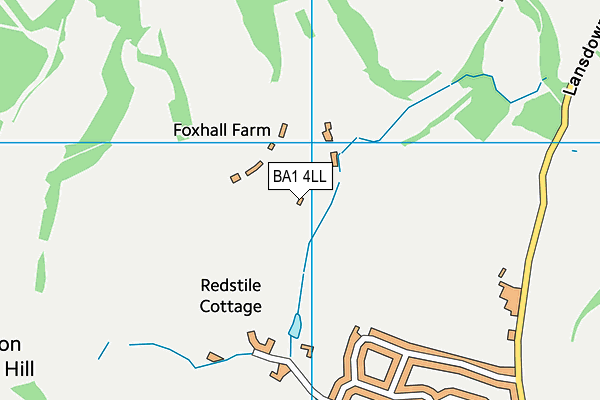 BA1 4LL map - OS VectorMap District (Ordnance Survey)