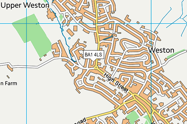 BA1 4LS map - OS VectorMap District (Ordnance Survey)