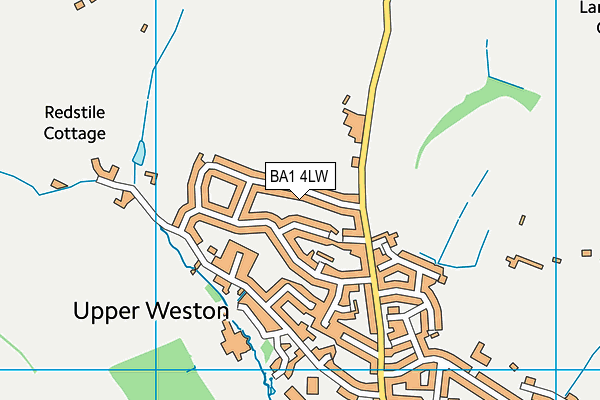 BA1 4LW map - OS VectorMap District (Ordnance Survey)