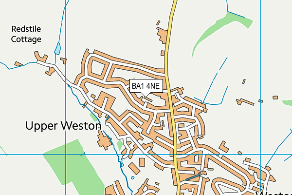 BA1 4NE map - OS VectorMap District (Ordnance Survey)