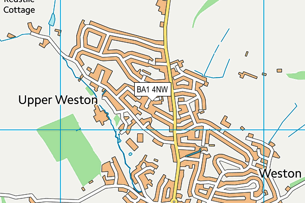 BA1 4NW map - OS VectorMap District (Ordnance Survey)