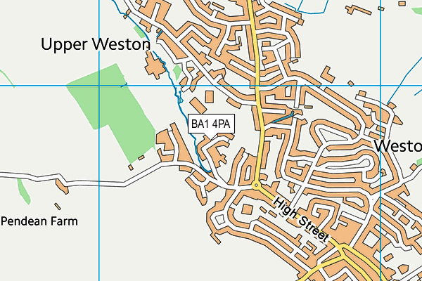 BA1 4PA map - OS VectorMap District (Ordnance Survey)