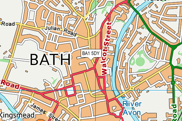 BA1 5DY map - OS VectorMap District (Ordnance Survey)