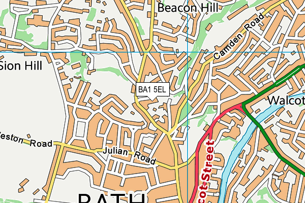 BA1 5EL map - OS VectorMap District (Ordnance Survey)