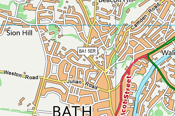 BA1 5ER map - OS VectorMap District (Ordnance Survey)