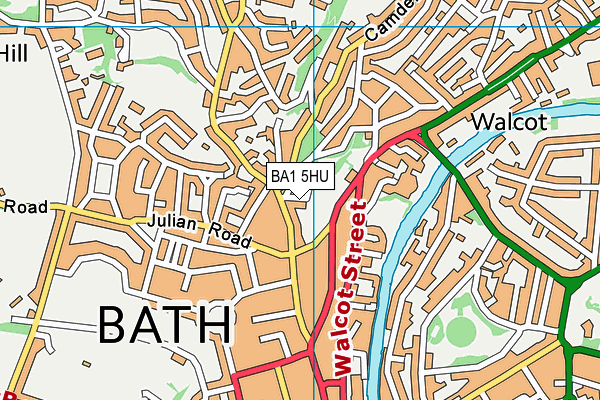 BA1 5HU map - OS VectorMap District (Ordnance Survey)