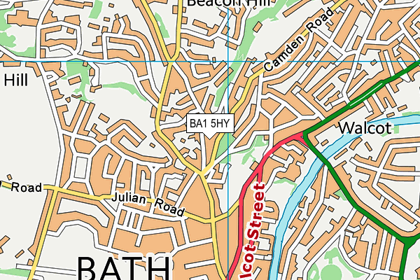 BA1 5HY map - OS VectorMap District (Ordnance Survey)
