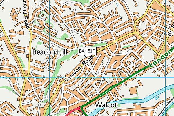 BA1 5JF map - OS VectorMap District (Ordnance Survey)