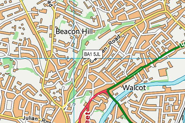 BA1 5JL map - OS VectorMap District (Ordnance Survey)