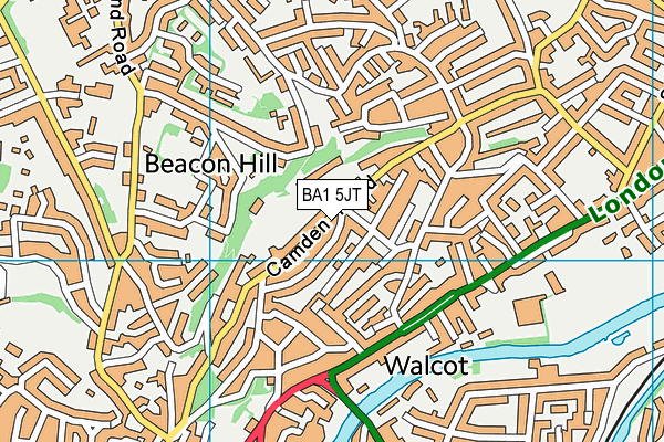 BA1 5JT map - OS VectorMap District (Ordnance Survey)
