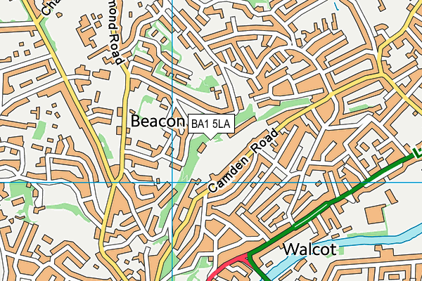 BA1 5LA map - OS VectorMap District (Ordnance Survey)