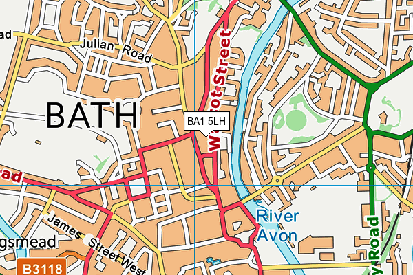 Ymca (Bath Group) map (BA1 5LH) - OS VectorMap District (Ordnance Survey)