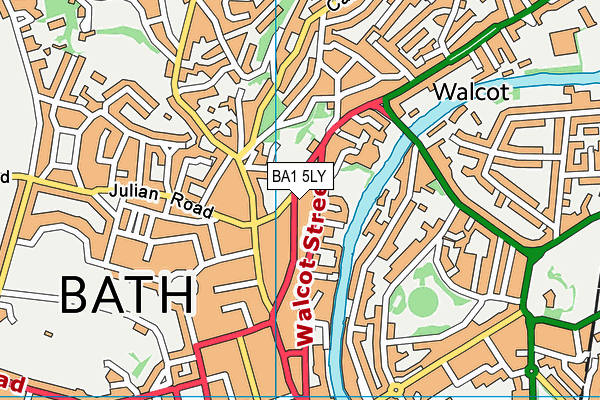 BA1 5LY map - OS VectorMap District (Ordnance Survey)