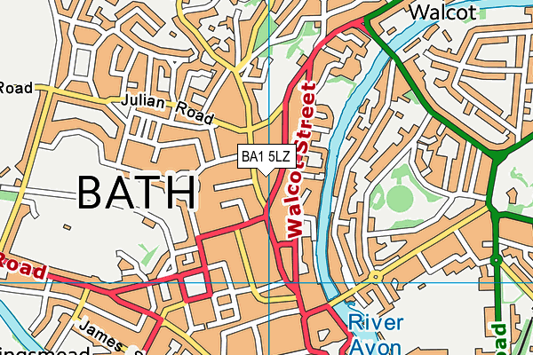 BA1 5LZ map - OS VectorMap District (Ordnance Survey)